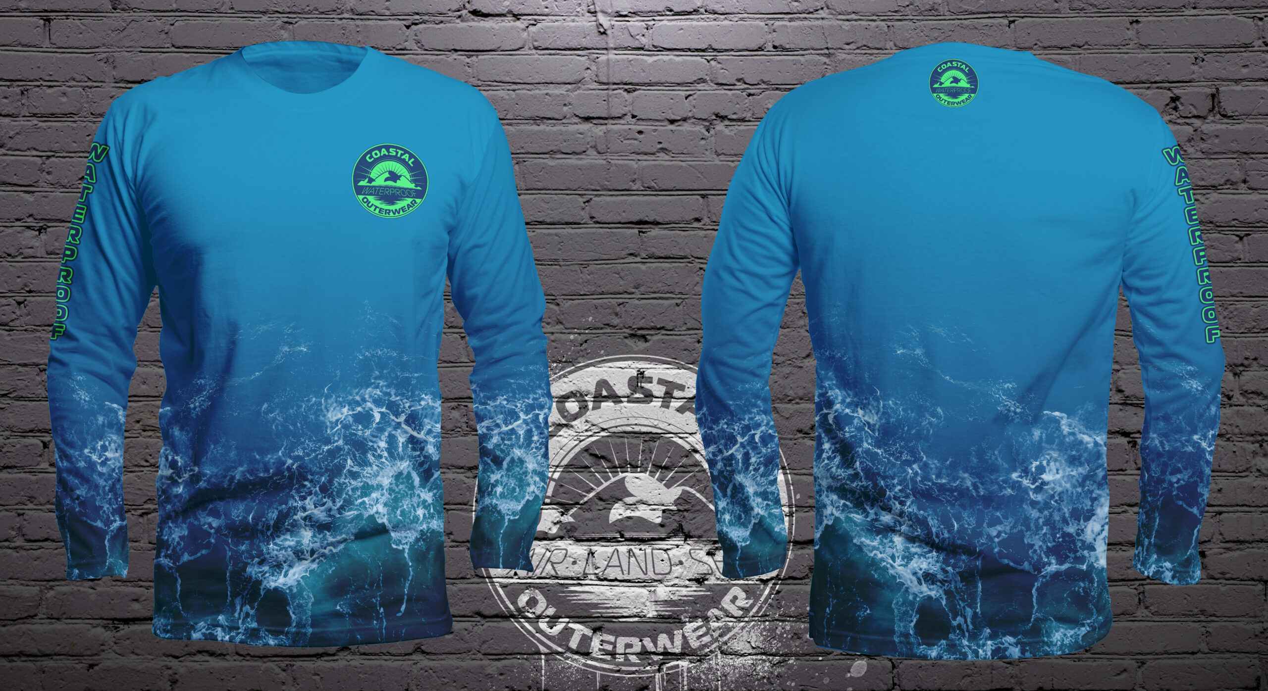 Long Sleeve Dri-Fit Water Blue