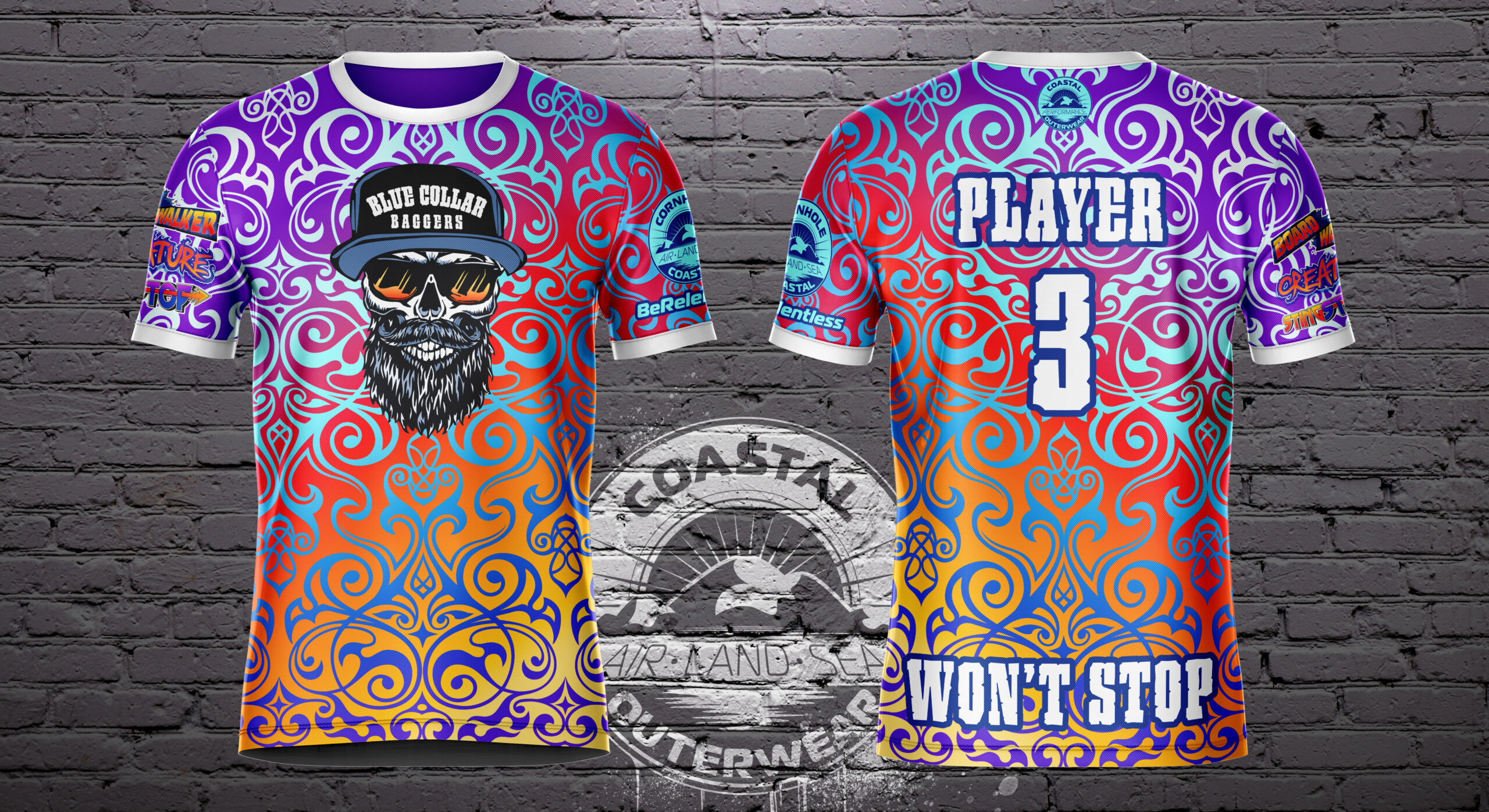 Blue Collar Baggers Tropical Jersey