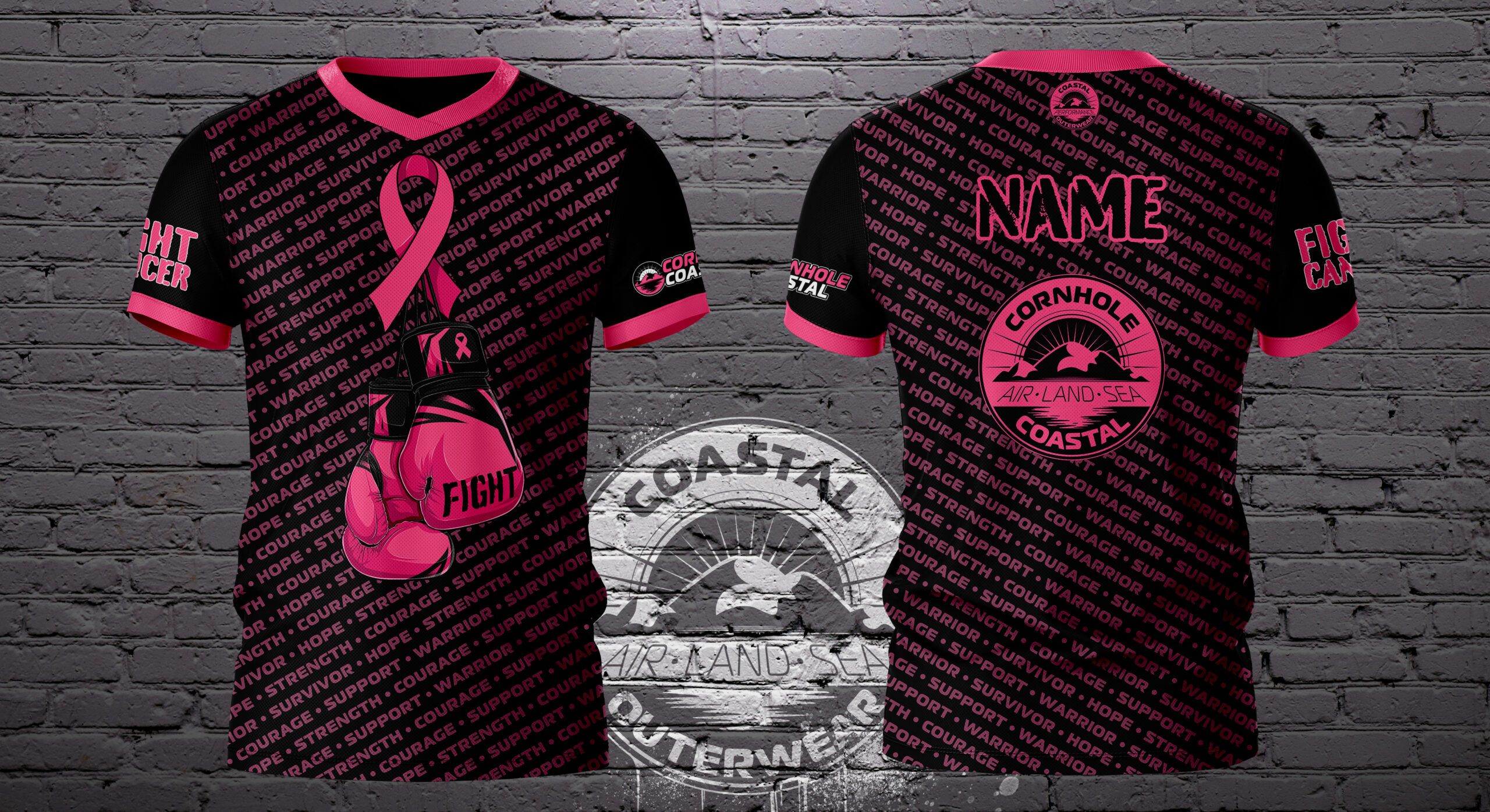 Breast Cancer Awareness Black Jersey