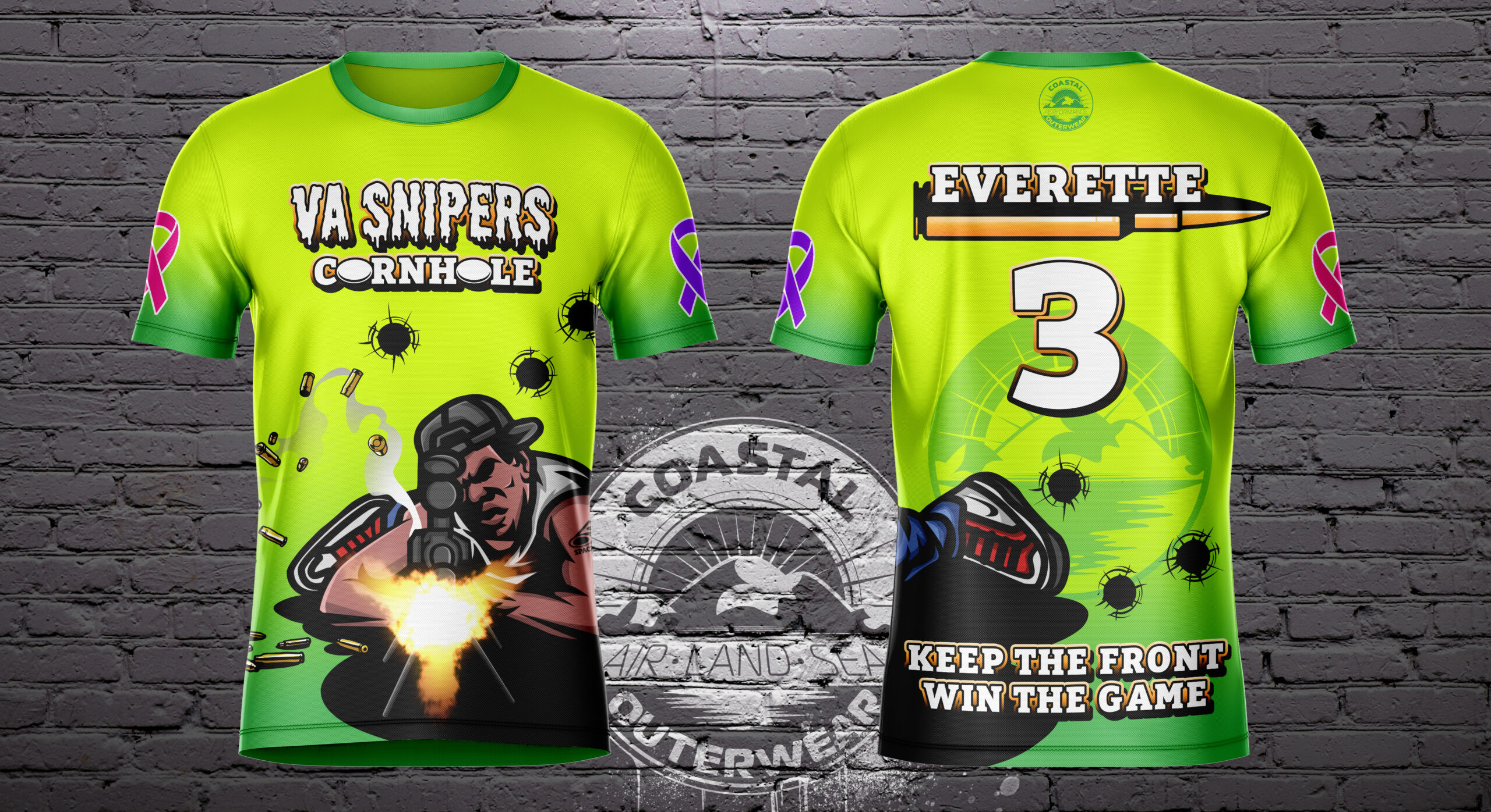 VA Snipers Lime Green Jersey