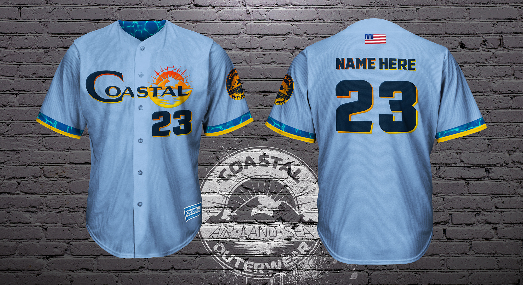 Coastal Crew 2025 Pro Player Jersey - Baby Blue