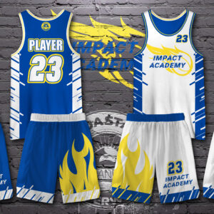Impact Blue/White Reversible Jersey Set (Top & Bottom)