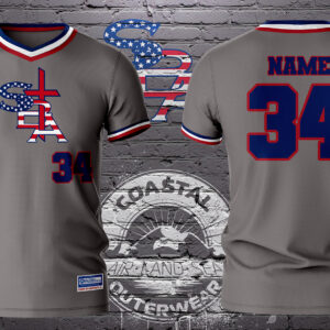 SBA Mid Atlantic Gray Jersey (SBA Cross Logo)