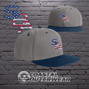 SBA Gray and Navy Hat w/USA Logo