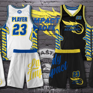 Lady Impact White/Black Reversible Jersey Set (Top & Bottom)
