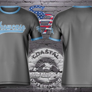 SBA Dri-Fit T-Shirt (Gray w/Carolina Blue- Showcase)