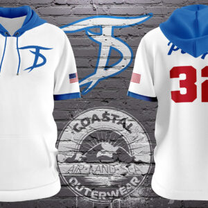 Tidewater Drillers White/Blue Icon Logo Hoodie
