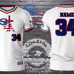 SBA Mid Atlantic White Jersey (M/A Elite- Cross Logo)