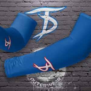 Tidewater Drillers Compression Full Arm Sleeve Set- Blue (2 sleeves)