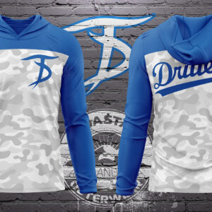 Tidewater Drillers Hooded Dri-Fit Shirt -Blue (Long or Short Sleeve)