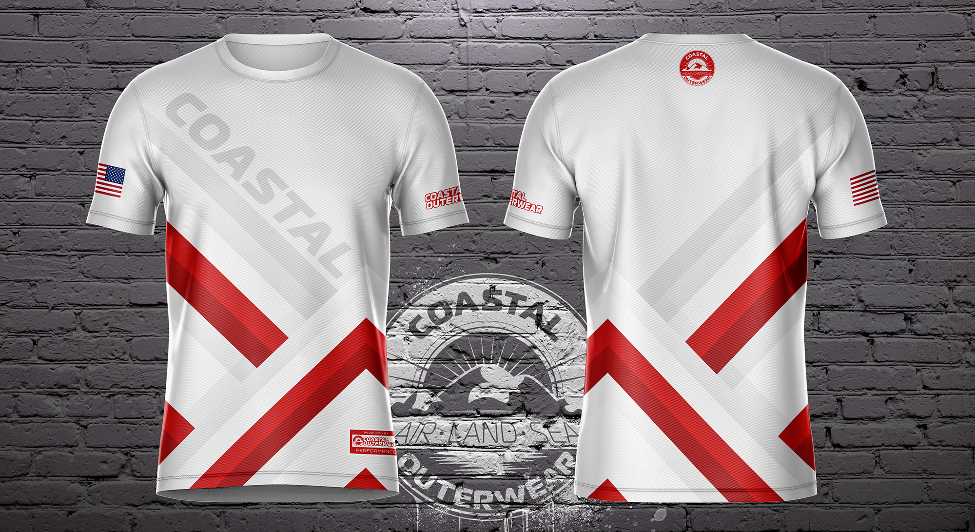Coastal Outerwear Performance Shirt- White